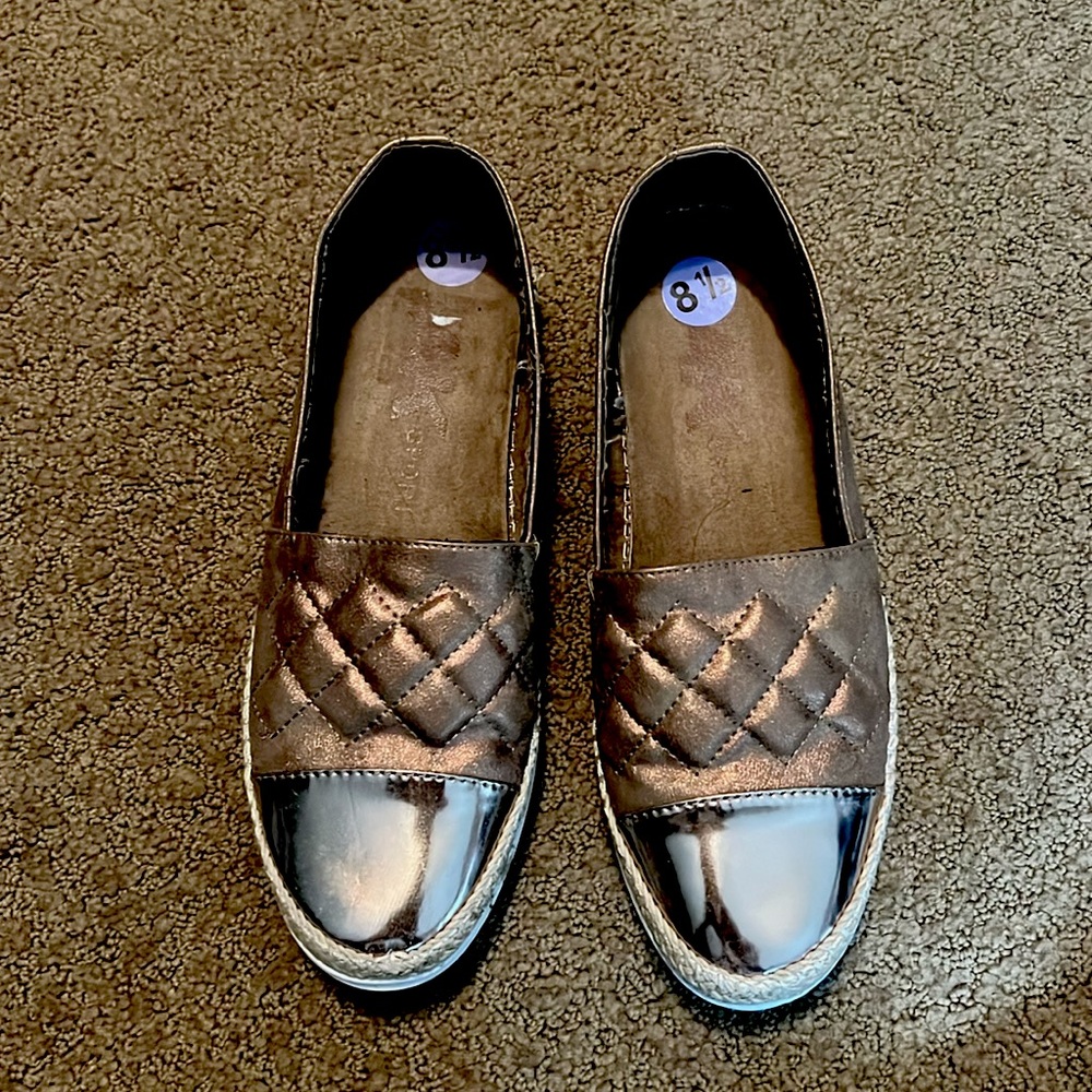 AK.. rose gold .. espadrilles